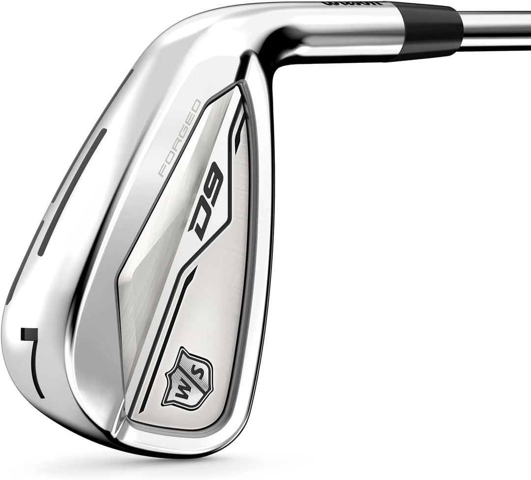 Wilson Golfschläger-Eisensatz, Golf-Eisen, Schwarz mit Goldakzenten, Regulär, Graphit, Edelstahl, Go