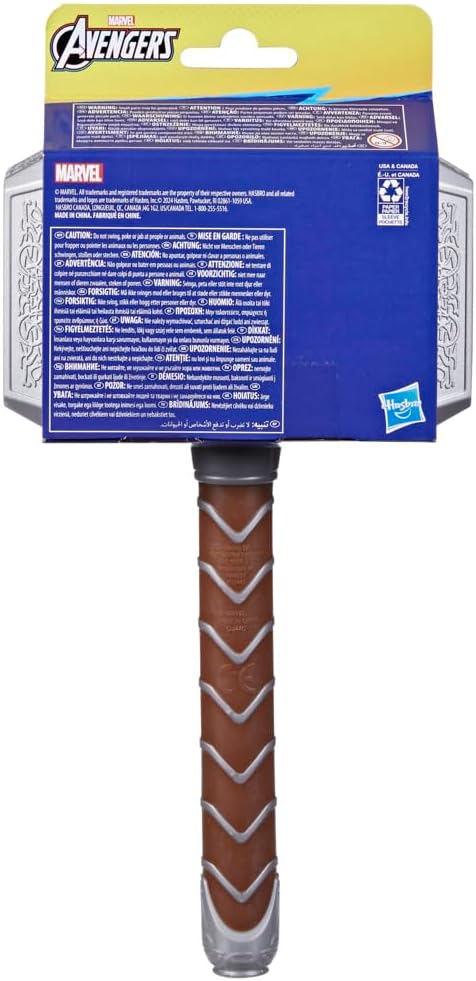 AVENGERS Marvel Thor Battle Hammer, weiches Schaumstoff-Spielzeug, Superhelden-Spielzeug für Kinder