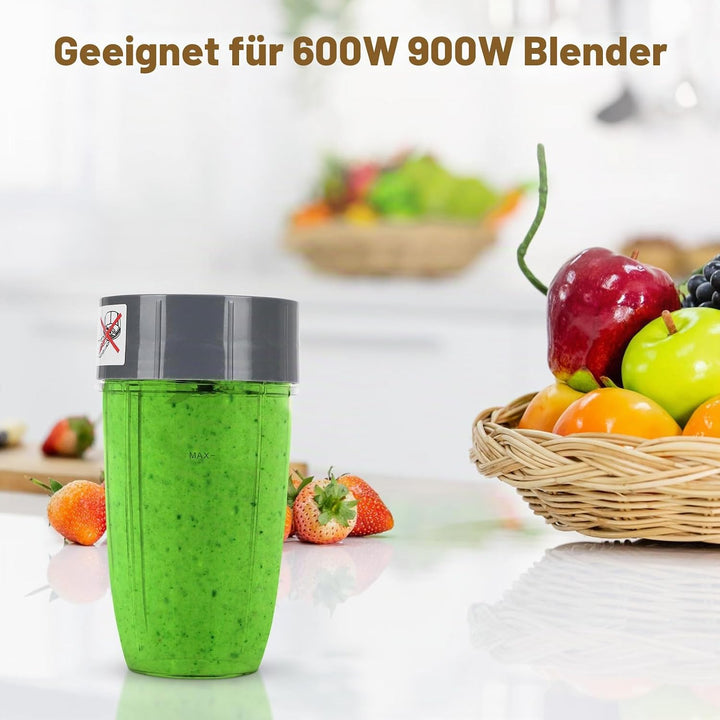 Ersatzbecher für Nutribullet, Ersatzteile für Nutribullet, 24 oz Mixbecher ohne Auslaufen mit Ersatz