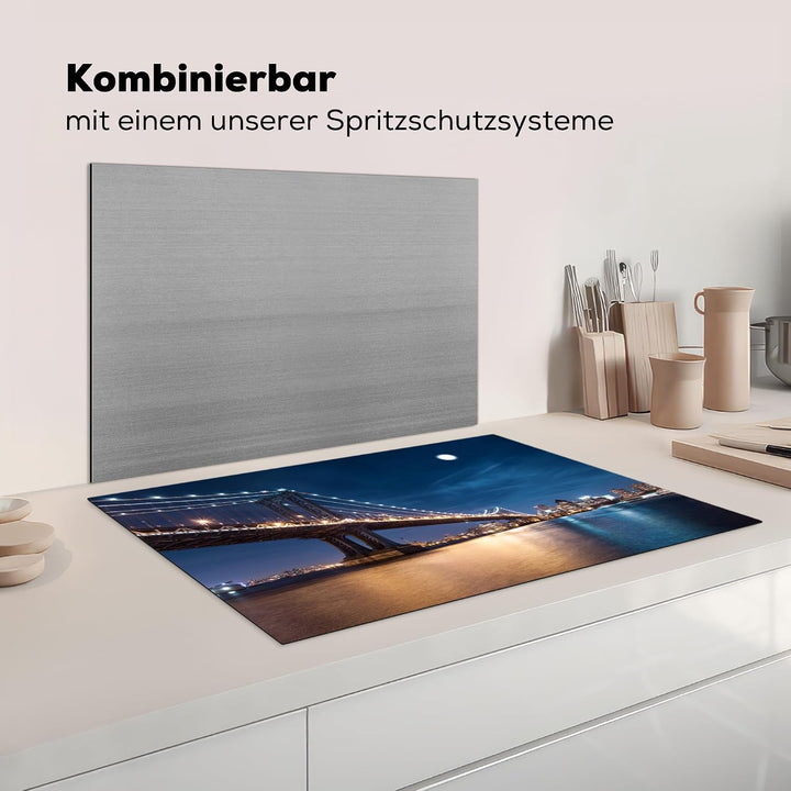 KitchenYeah© Herdabdeckplatte Einteilig Küche Herdabdeckung Induktionsfeld Ceranfeld Herdabdeckplatt