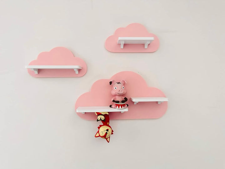 3er Wolken-Set Rosa passend/Kompatibel für die Toniebox Toniefiguren