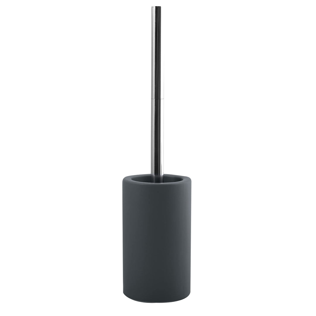 Spirella Tube WC Bürste Toilettenbürste Klobürste WC Garnitur aus Porzellan matt grau, Grau