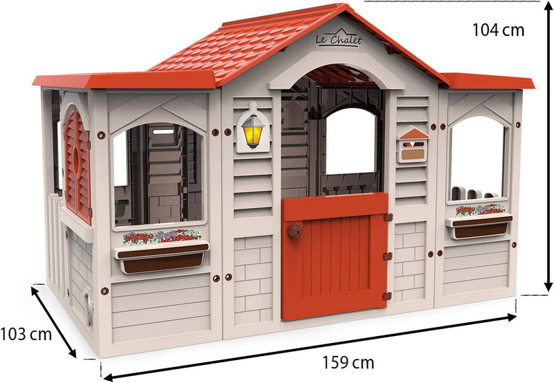 Chicos - Le Chalet Spielhaus | Gartenhaus Kinder für Jungen und Mädchen ab 2 Jahren | Spielhaus Kind