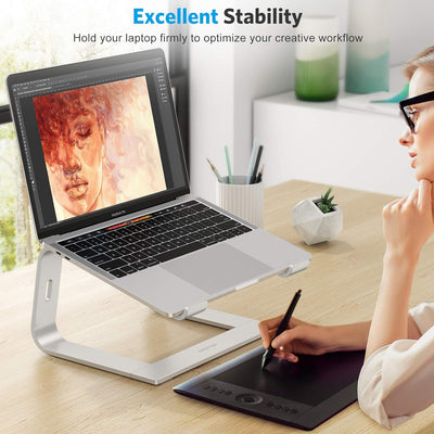 OMOTON Laptop Ständer, Notebook Ständer mit Belüftung, Universal PC Riser Ergonomisch Laptop Halteru