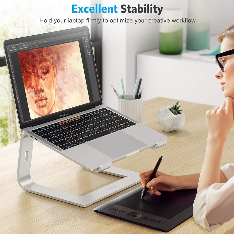 OMOTON Laptop Ständer, Notebook Ständer mit Belüftung, Universal PC Riser Ergonomisch Laptop Halteru