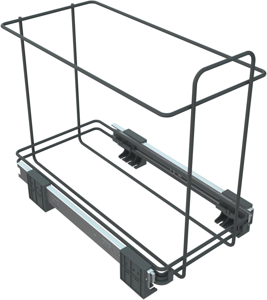 Elletipi PF01 34A3 Abfalleimer, ausziehbar, für Basis, Grau, 23 x 45 x 36 cm