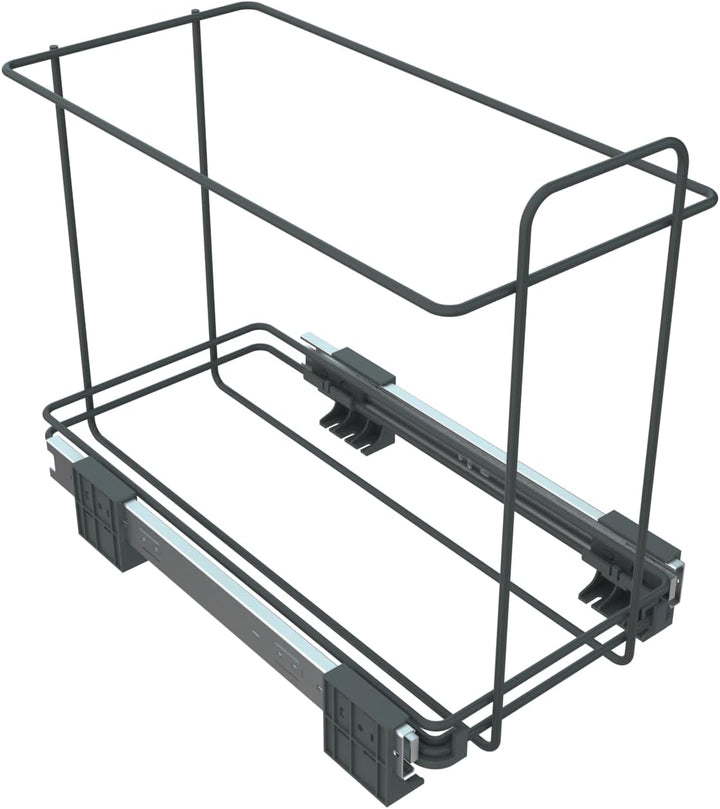 Elletipi PF01 34A3 Abfalleimer, ausziehbar, für Basis, Grau, 23 x 45 x 36 cm