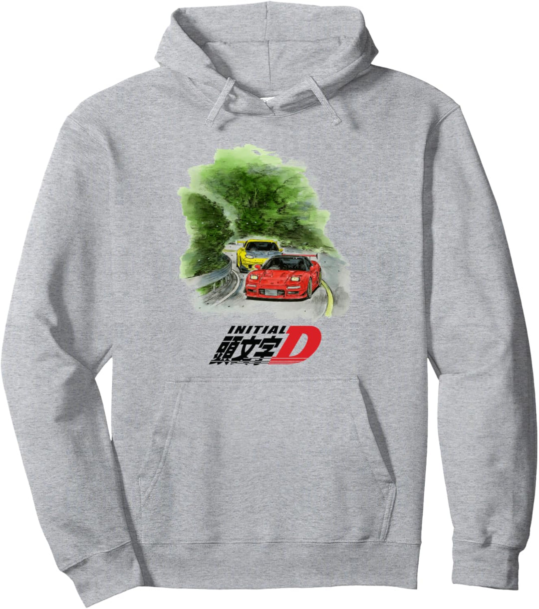 Initial D Manga Aquarell-Autorennen Pullover Hoodie