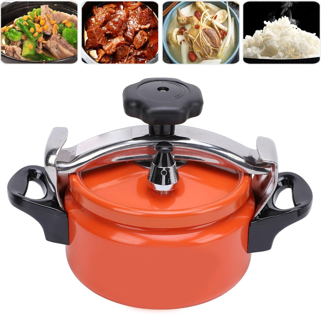 Schnellkochtopf, Doppelboden-Druckdosenbehälter aus Aluminiumlegierung, Leicht zu öffnender und zu S