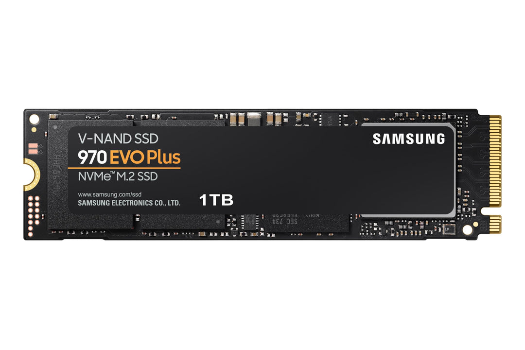 Samsung 970 EVO Plus NVMe M.2 SSD, 1 TB, PCIe 3.0, 3.500 MB/s Lesen, 3.200 MB/s Schreiben, Interne S