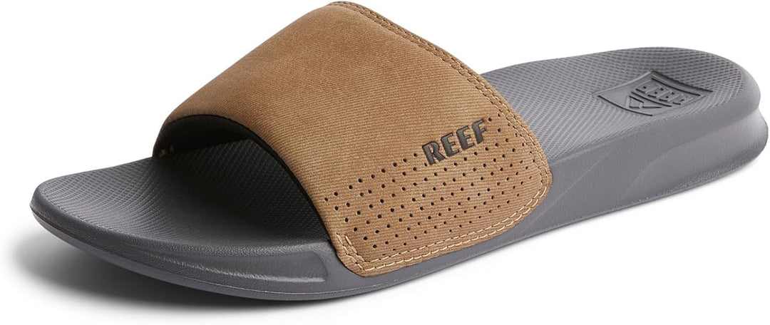 Reef Herren One Slide Schiebe-Sandalen, Grey Tan