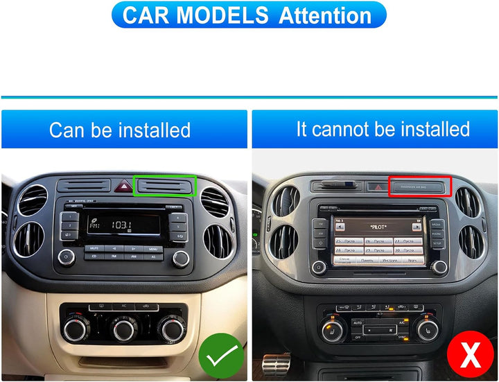 4G+64G Rimoody Android Autoradio für VW Tiguan 2010-2015 9 Zoll Wireless Carplay Touchscreen Autorad
