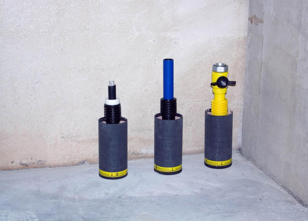 Schuck Leerrohrsystem D125, Hauseinführung für Gebäude ohne Keller für Gas, Wasser, Strom, TK (LRS00