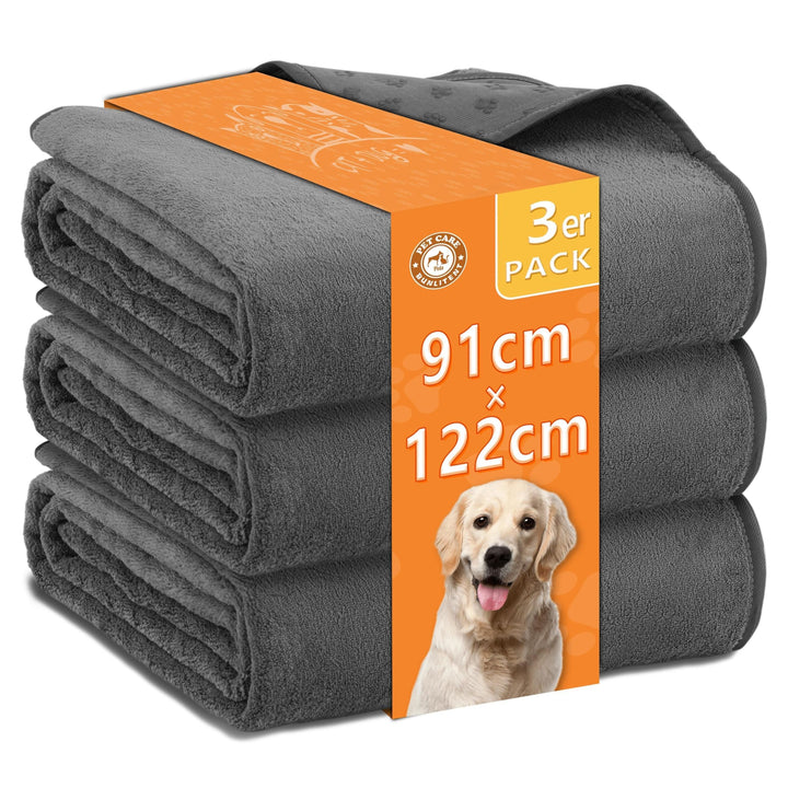 Waschbare Hundepads 91x122 cm 3er Set，Waschbare Haustier-Urinunterlage Schnell Absorbierend, Wasserd