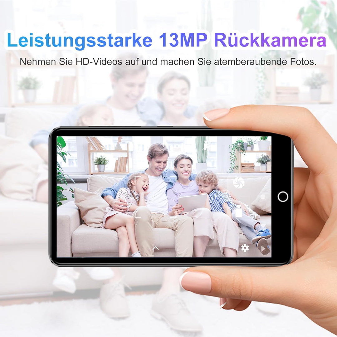 MP3-Player mit Bluetooth und WLAN, 80 GB Speicher Android Spotify MP4-Player mit Rückfahrkamera, 4,0
