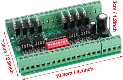 Pegel Lineout Wandler, Signalumwandlungsmodul 8-Kanal NPN/PNP zu NPN 5V / 24V Rechteckwellen-Pegelwa