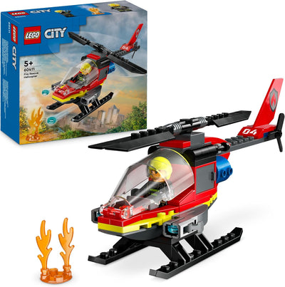 LEGO City Feuerwehr Feuerwehrstation und Löschauto, Lernspielzeug für Kinder ab 4 Jahren & City Feue