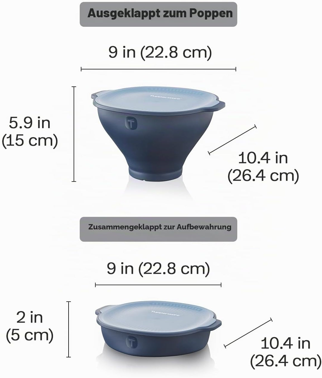 Tupperware Wow Pop Mikrowellen-Popcorn-Maker