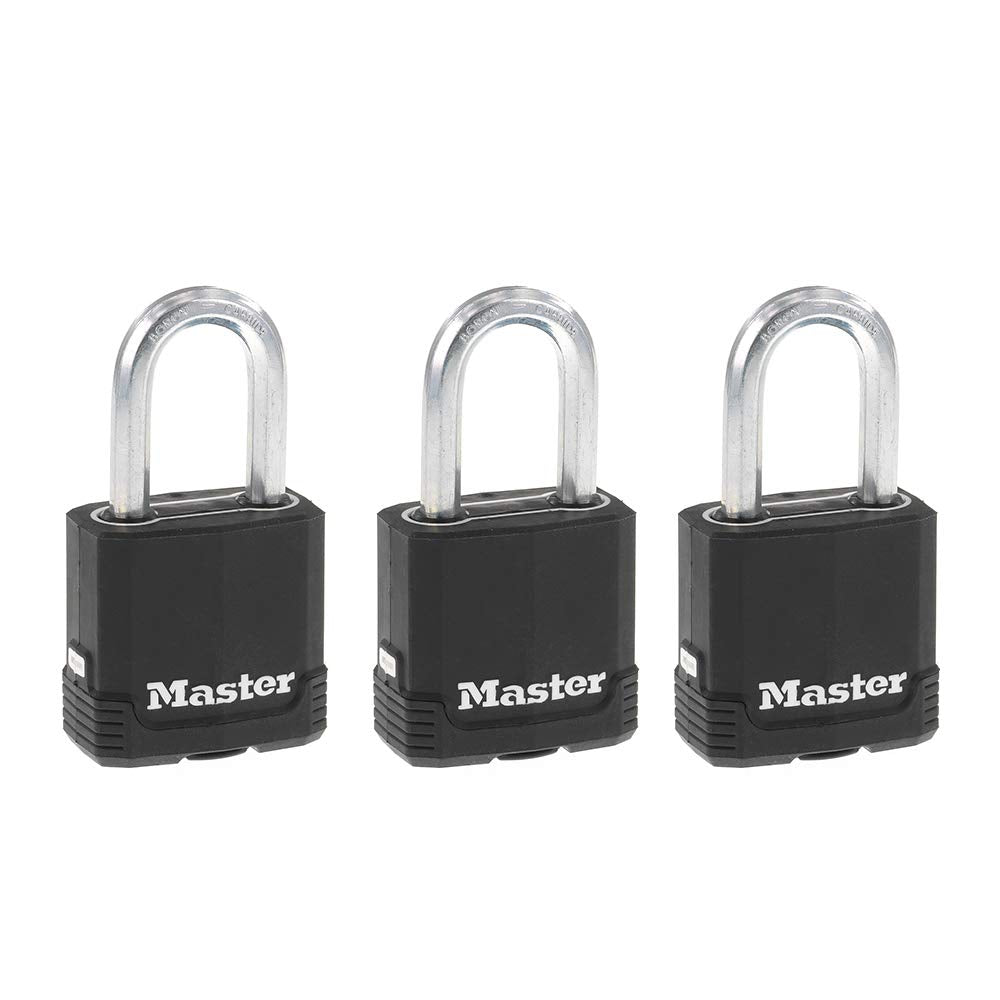 Master Lock Schlüsselschloss für den Aussenbereich, strapazierfähiges, wetterfestes Vorhängeschloss