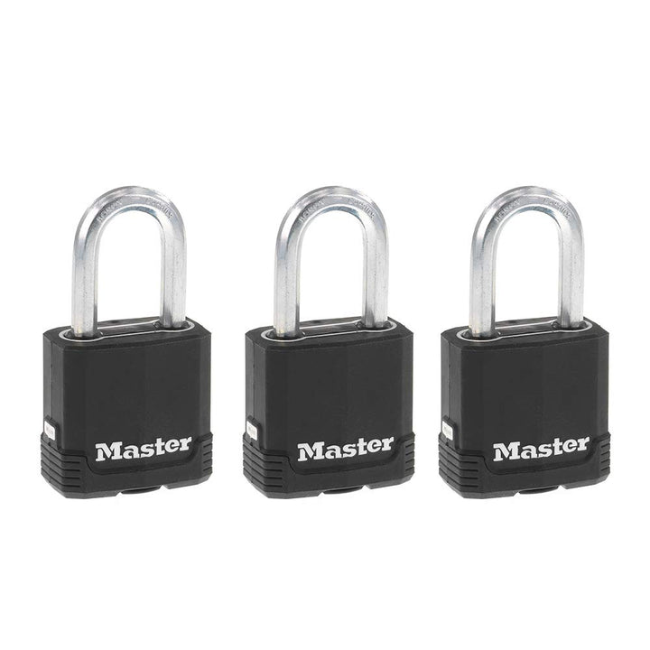 Master Lock Schlüsselschloss für den Aussenbereich, strapazierfähiges, wetterfestes Vorhängeschloss