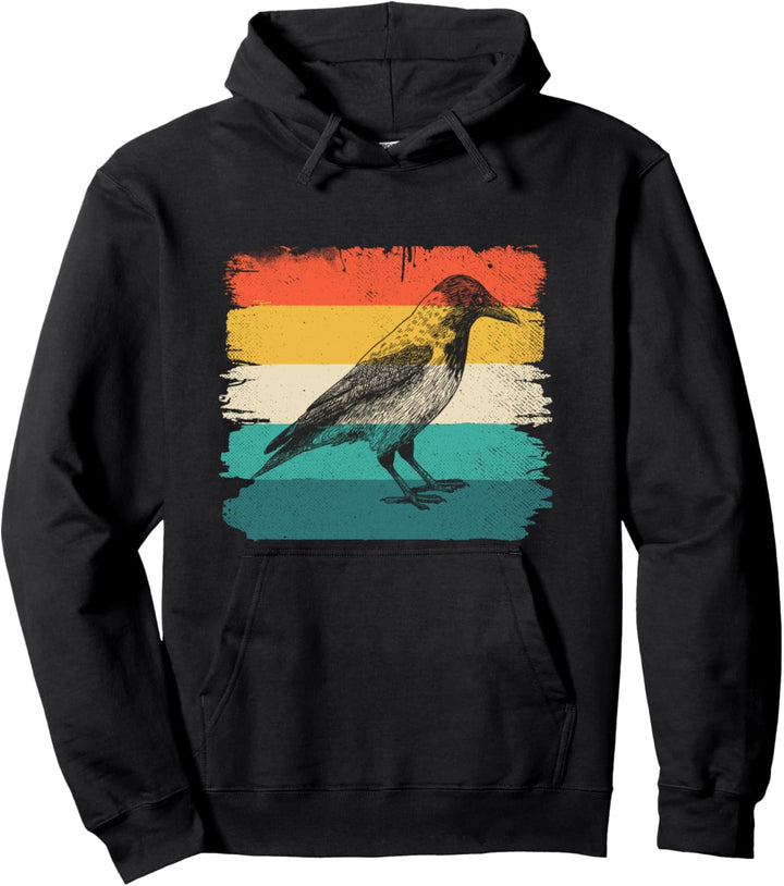 Vintage 70er 80er Retro Ornithologie Pullover Hoodie