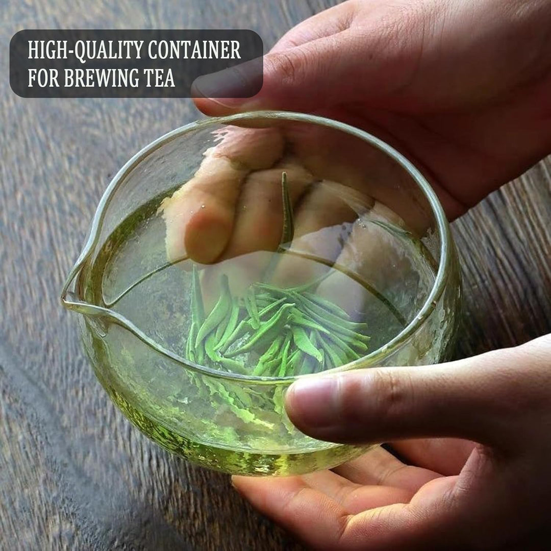 Matcha Schale Japan, Matcha Glasschale mit Hitzebeständig, Matcha Whiskhalter, Dickes Matcha Schale