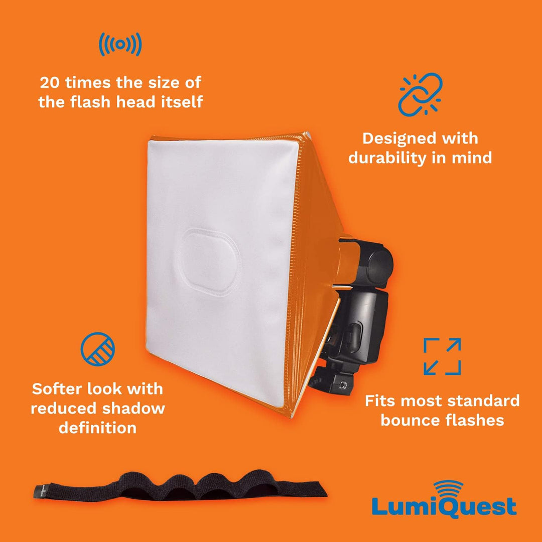LumiQuest SoftBox III LQ-119S, Flash Diffuser & Light Softener, Universal Classic Design for Externa
