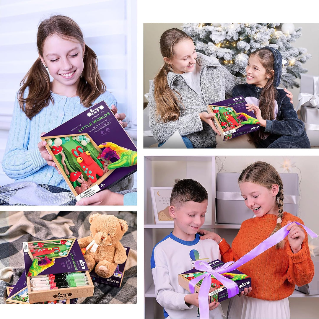 OKTO Mommy Troll/Air Clay Kunst im Holzdekor
