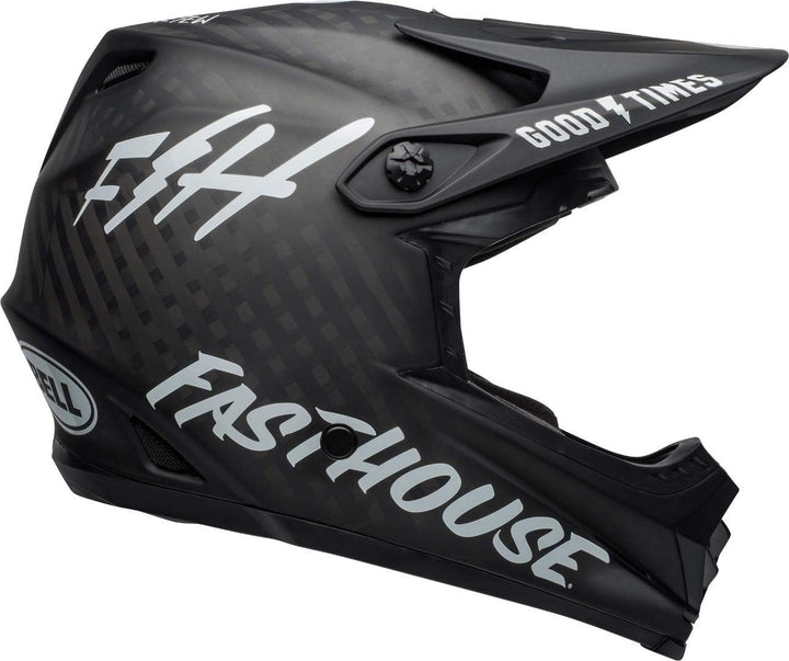 BELL Unisex -Erwachsene Full-9 Fahrradhelm XS-S Matte Black/White Fasthouse, XS-S Matte Black/White