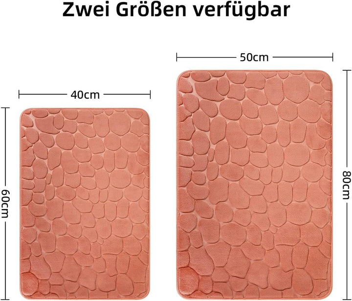 chakme Badematte Memoryschaum Badteppich Memory Foam Duschvorleger Saugfähige Badvorleger Badezimmer