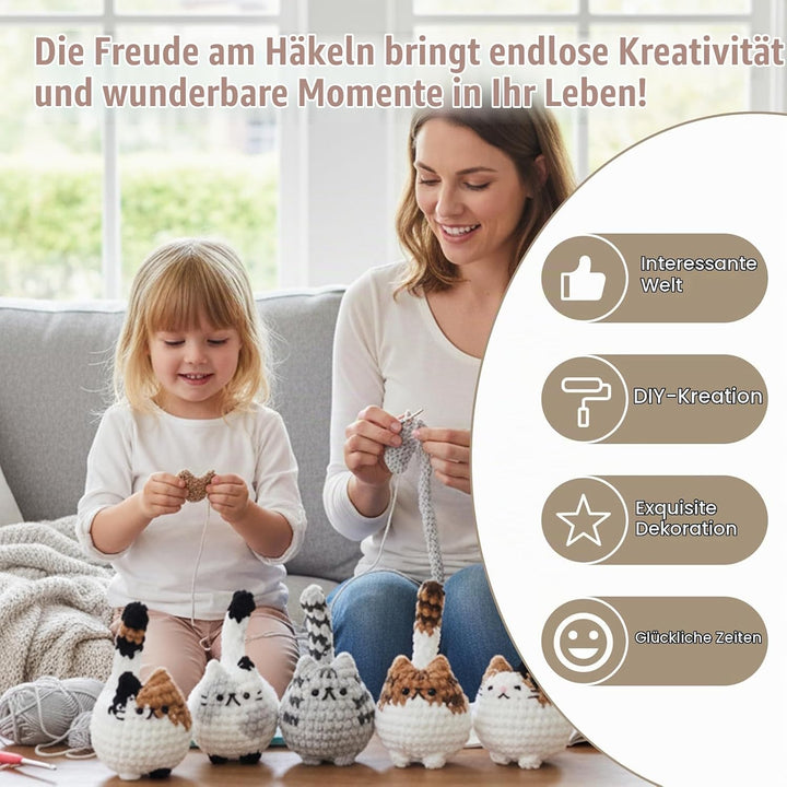 Häkelset Für Anfänger,Erwachsene Kinder Häckel Kit Für Anfänger,Kann Als Geschenk Verwendet Werden H