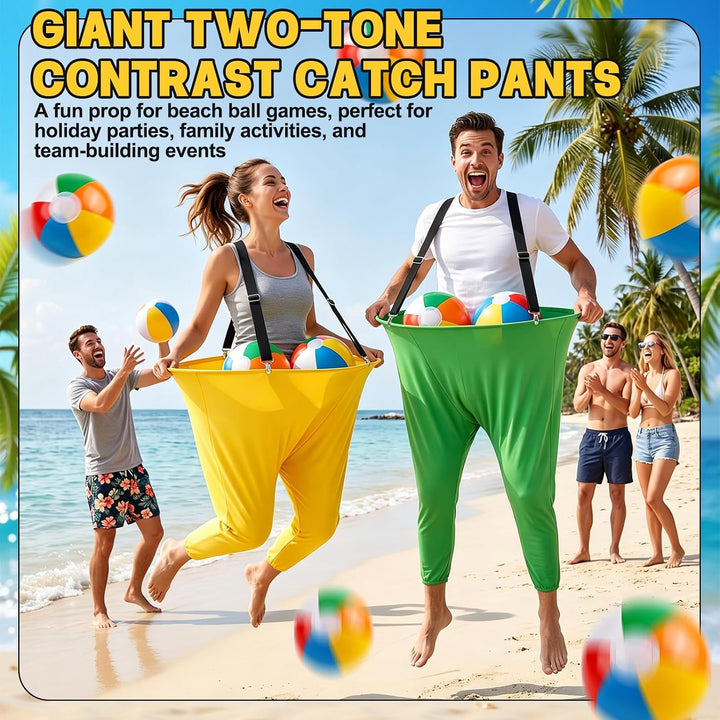 16 Stück Granny Pants Gartenspiel mit 8 Hüpfbällen und 2 Ballonpumpe