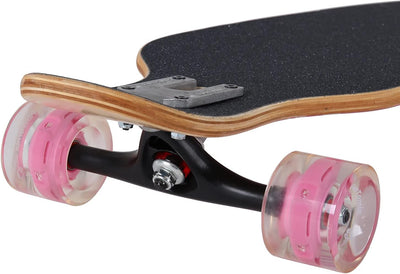 FunTomia Longboard mit 3 Flex Stufen Drop Through Cruiser Komplettboard Mach1 Speed Kugellager T-Too