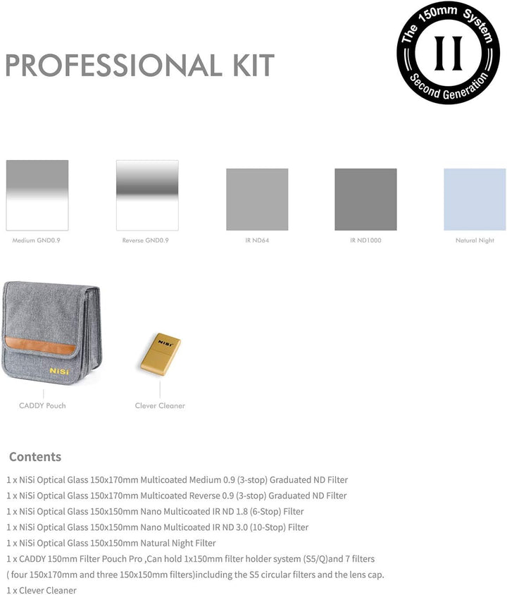 NiSi 150mm Filterkit - Professional Kit II, Professional Kit II