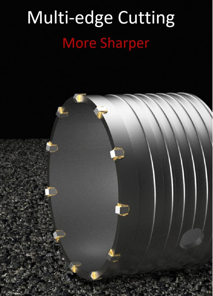 SYDARSYN 105mm Betonlochsäge Beton Bohrkrone Hartmetall Kernbohrer für Backsteinbetonwänden (Verbind
