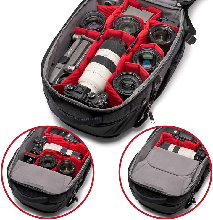 Manfrotto PRO Light Flexloader L, Profi-Rucksack für Kameras, Erweiterbare Tasche für 3-Achsen-Gimba