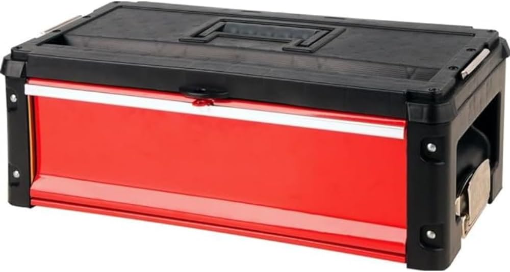 Yato BOX W. 1 DRAWER, YT-09108, Schwarz/Rot
