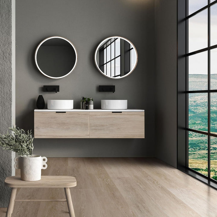 ML-Design Deluxe PVC Bodenbelag, Click Vinyl-Dielen, Vinylboden, 122 cm x 18 cm x 4,2 mm, Dicke 4,2