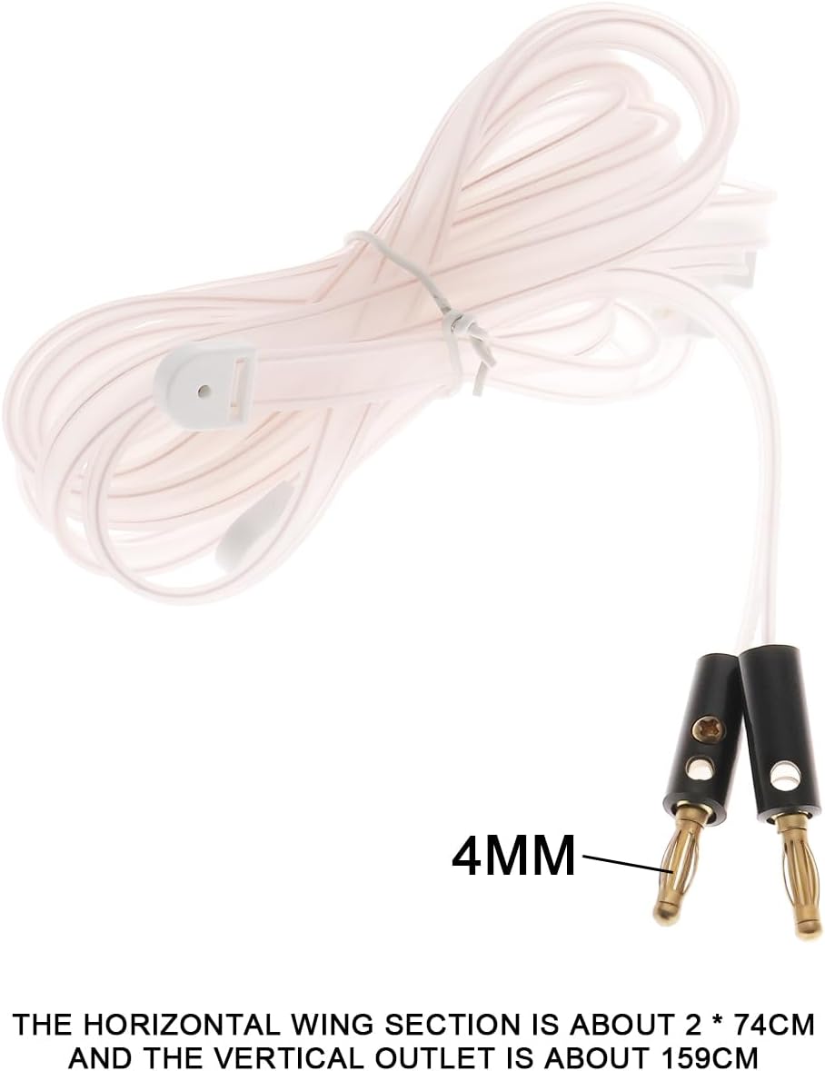 1x FM Dipolantenne mit Bananenstecker, horizontaler Flügel, 2 x 74 cm, vertikaler Ausgang 159 cm, fü