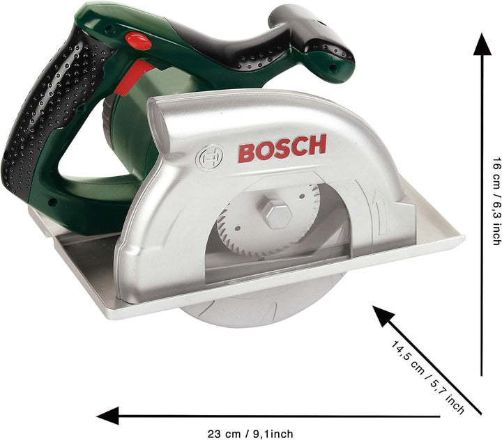 Theo Klein 8421 Bosch Kreissäge | Batteriebetrieben mit Kreissägebewegungen, Licht- und Soundfunktio