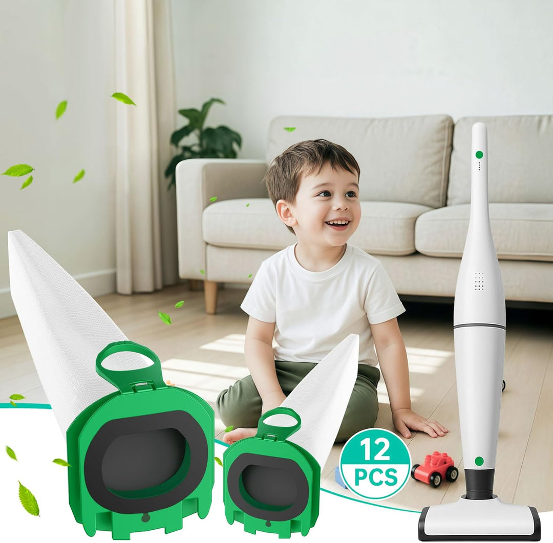 12 Stück Staubsaugerbeutel für Vorwerk Kobold VB100 Filtertüten Ersatz Beutel Zubehör Staubbeutel fü