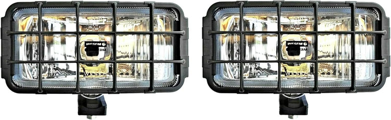 Mlx MelTruck® 2x Scheinwerfer Fernlicht H3 Halogen12V 24V mit Schutzgitter und Glühbirnen 24V