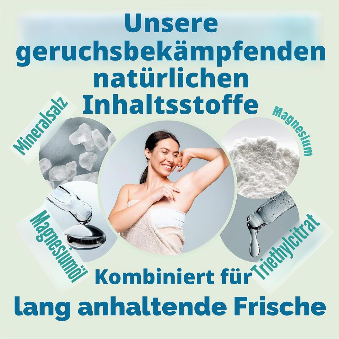 Salt Of the Earth Natural Deodorant Spray Nachfüller, ohne Duft, ohne Duft, vegan, langanhaltender S