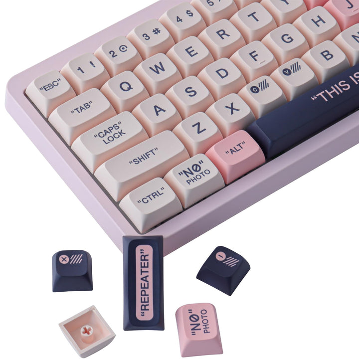 PBT Keycaps 150 Tasten Custom Pink XDA Keycaps Set für Cherry Gateron MX Switches ANSI Layout Mechan