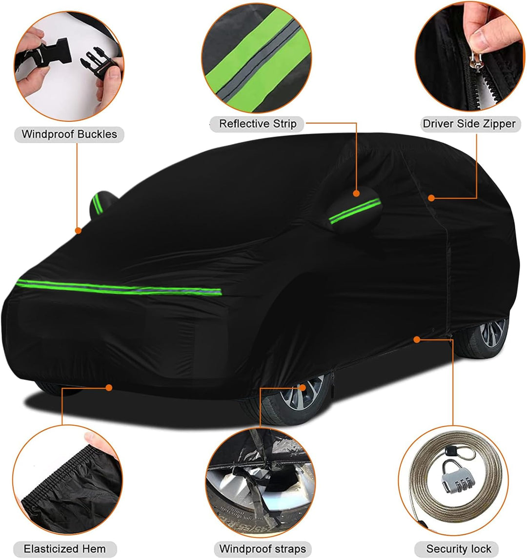 Auto Abdeckun für Ford S-MAX 2006-2023 Oxford Baumwolle Wasserdicht für Regen Sonne Staub Schutz Aut
