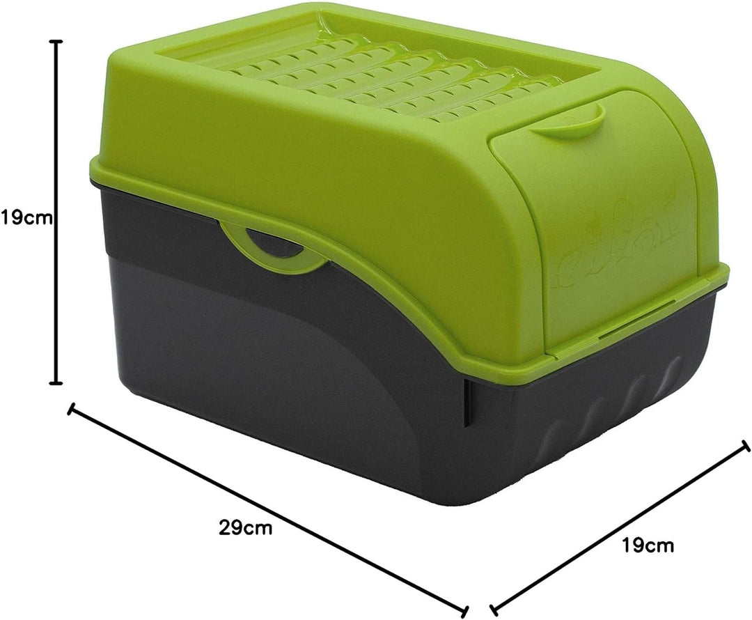 ARTECSIS Kartoffel Aufbewahrungsbox grün 2er Set I Gemüsebox Kartoffelbox mit Deckel für ca. 4 kg Ka