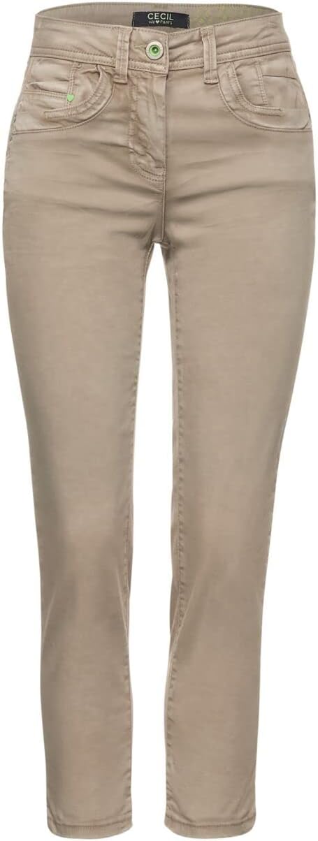 Cecil Damen Hose 26W / 26L Almond Cream Beige, 26W / 26L Almond Cream Beige