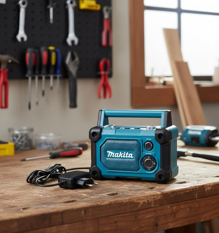 Ladegerät passend für Makita Baustellenradio BMR100, BMR100W, BMR101, BMR101W, BMR102, BMR102W, BMR1