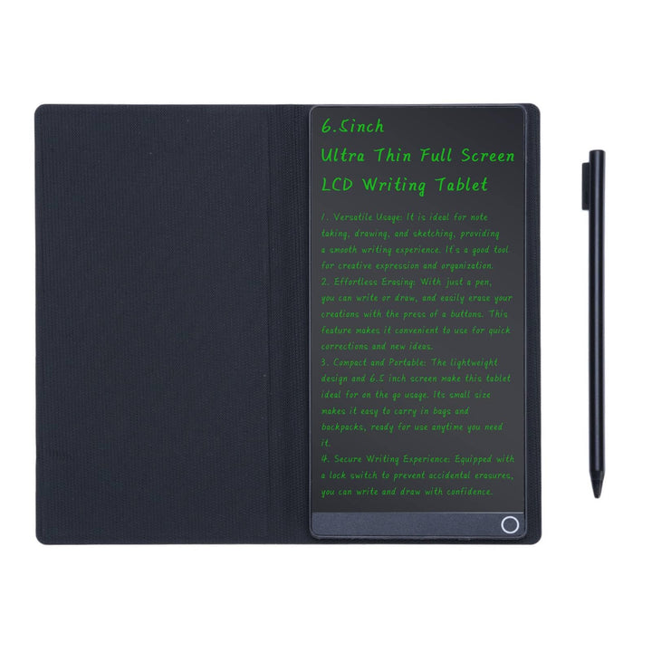 Wiederverwendbares Schreiben von Tablet für Erwachsene, 6,5 Vollbild -digitales Notizbuch mit Sofort