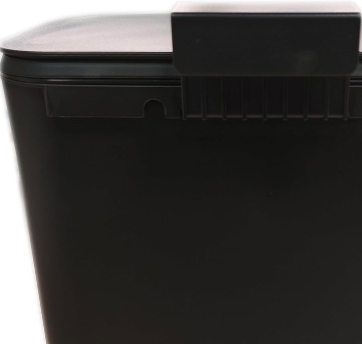 Relaxdays Küchenmülleimer, 9 L, hängender Komposteimer, für Biomüll & Restmüll, Türmüllbehälter, Kun